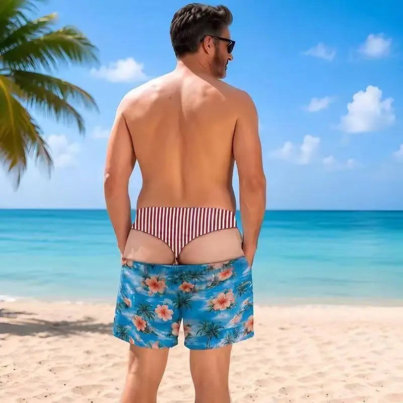 The Bum Deal Shorts — Cheeky Illusion Swim Trunks