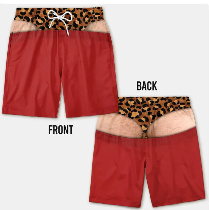 The Bum Deal Shorts — Cheeky Illusion Swim Trunks