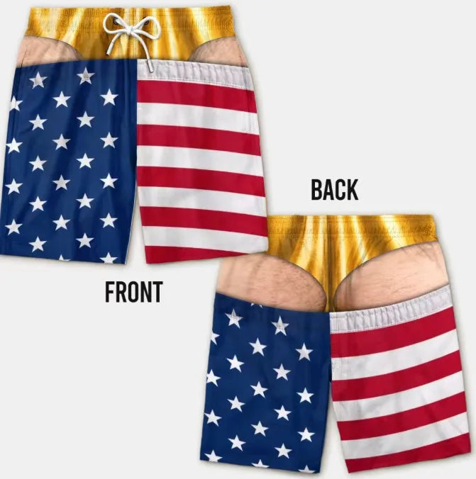 The Bum Deal Shorts — Cheeky Illusion Swim Trunks