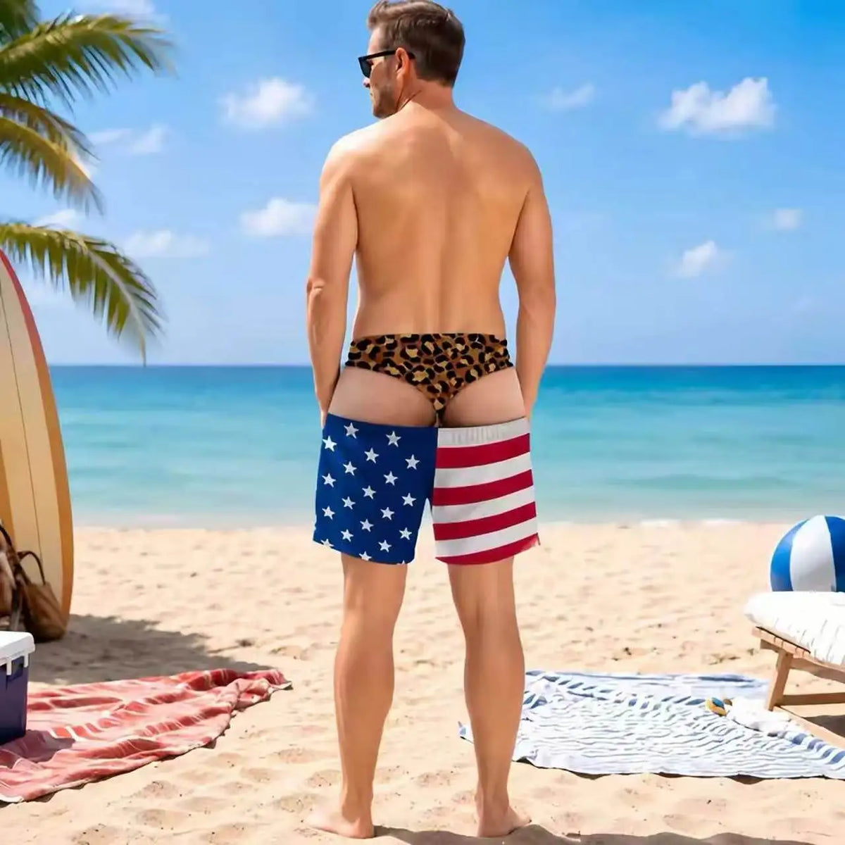The Bum Deal Shorts — Cheeky Illusion Swim Trunks