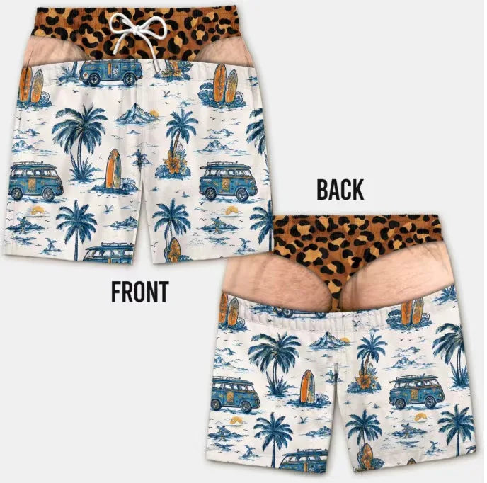 The Bum Deal Shorts — Cheeky Illusion Swim Trunks