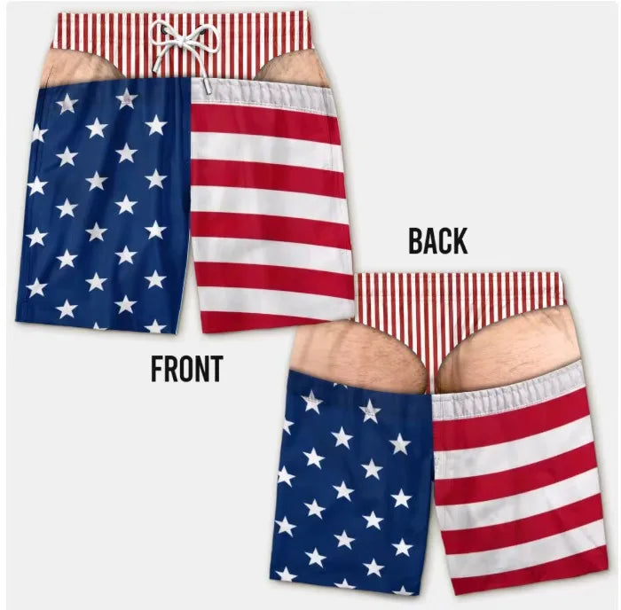 The Bum Deal Shorts — Cheeky Illusion Swim Trunks
