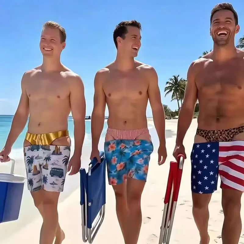 The Bum Deal Shorts — Cheeky Illusion Swim Trunks